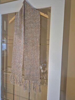 Handwoven Fringed Scarf